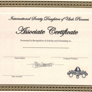 Certificate, Associate of DUP